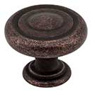 Jeffrey Alexander [117DMAC] Die Cast Zinc Cabinet Knob - Bremen 1 Series - Distressed Oil Rubbed Bronze Finish - 1 1/4&quot; Dia.