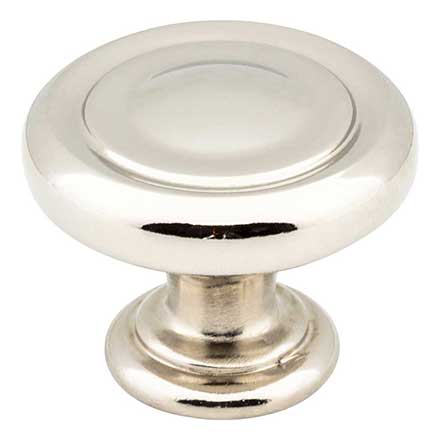 Jeffrey Alexander [117NI] Die Cast Zinc Cabinet Knob - Bremen 1 Series - Polished Nickel Finish - 1 1/4" Dia.