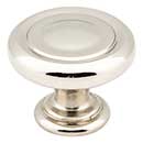 Jeffrey Alexander [117NI] Die Cast Zinc Cabinet Knob - Bremen 1 Series - Polished Nickel Finish - 1 1/4&quot; Dia.