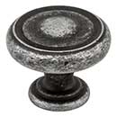 Jeffrey Alexander [117SIM] Die Cast Zinc Cabinet Knob - Bremen 1 Series - Distressed Antique Silver Finish - 1 1/4&quot; Dia.