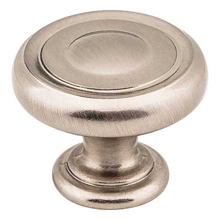 Jeffrey Alexander [117SN] Die Cast Zinc Cabinet Knob - Bremen 1 Series - Satin Nickel Finish - 1 1/4" Dia.