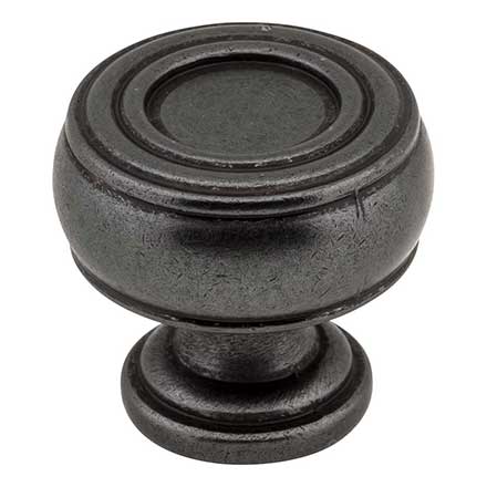 Jeffrey Alexander [127DACM] Die Cast Zinc Cabinet Knob - Bremen 2 Series - Gun Metal Finish - 1 3/16&quot; Dia.