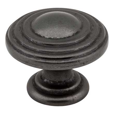 Jeffrey Alexander [137DACM] Die Cast Zinc Cabinet Knob - Bremen 2 Series - Gun Metal Finish - 1 1/4&quot; Dia.