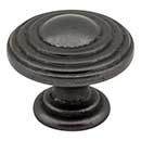 Jeffrey Alexander [137DACM] Die Cast Zinc Cabinet Knob - Bremen 2 Series - Gun Metal Finish - 1 1/4&quot; Dia.