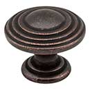 Jeffrey Alexander [137DMAC] Die Cast Zinc Cabinet Knob - Bremen 2 Series - Distressed Oil Rubbed Bronze Finish - 1 1/4&quot; Dia.