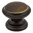 Jeffrey Alexander [0251ABSB] Die Cast Zinc Cabinet Knob - Cordova Series - Antique Brushed Satin Brass Finish - 1 3/8&quot; Dia.