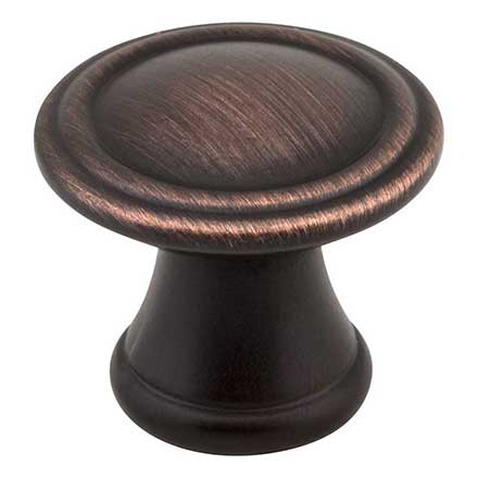 Jeffrey Alexander [Z110-DBAC] Die Cast Zinc Cabinet Knob - Cordova Series - Brushed Oil Rubbed Bronze Finish - 1 3/16&quot; Dia.