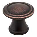 Jeffrey Alexander [Z110-DBAC] Die Cast Zinc Cabinet Knob - Cordova Series - Brushed Oil Rubbed Bronze Finish - 1 3/16&quot; Dia.