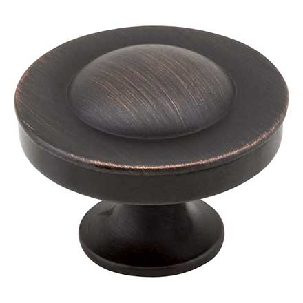 Jeffrey Alexander [Z111-DBAC] Die Cast Zinc Cabinet Knob - Cordova Series - Brushed Oil Rubbed Bronze Finish - 1 1/4&quot; Dia.