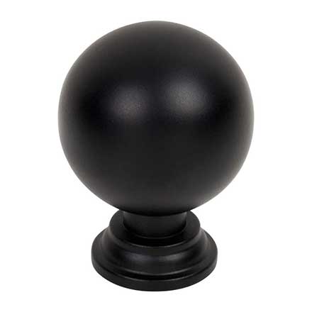 Jeffrey Alexander [387MB] Die Cast Zinc Cabinet Knob - Davis Series - Matte Black Finish - 1 3/8" Dia.