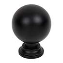 Jeffrey Alexander [387MB] Die Cast Zinc Cabinet Knob - Davis Series - Matte Black Finish - 1 3/8" Dia.