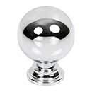 Jeffrey Alexander [387PC] Die Cast Zinc Cabinet Knob - Davis Series - Polished Chrome Finish - 1 3/8" Dia.