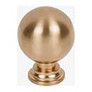 Jeffrey Alexander [387SBZ] Die Cast Zinc Cabinet Knob - Davis Series - Satin Bronze Finish - 1 3/8" Dia.