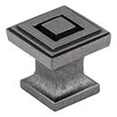 Jeffrey Alexander [585DACM] Die Cast Zinc Cabinet Knob - Delmar Series - Small - Gun Metal Finish - 1&quot; Sq.