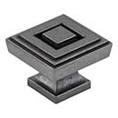 Jeffrey Alexander [585L-DACM] Die Cast Zinc Cabinet Knob - Delmar Series - Large - Gun Metal Finish - 1 1/4&quot; Sq.