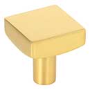 Jeffrey Alexander [845BG] Die Cast Zinc Cabinet Knob - Dominique Series - Brushed Gold Finish - 1 1/8&quot; Sq.