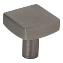 Jeffrey Alexander [845BNBDL] Die Cast Zinc Cabinet Knob - Dominique Series - Brushed Pewter Finish - 1 1/8&quot; Sq.