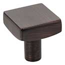 Jeffrey Alexander [845DBAC] Die Cast Zinc Cabinet Knob - Dominique Series - Brushed Oil Rubbed Bronze Finish - 1 1/8&quot; Sq.