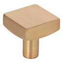 Jeffrey Alexander [845SBZ] Die Cast Zinc Cabinet Knob - Dominique Series - Satin Bronze Finish - 1 1/8&quot; Sq.