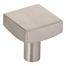 Jeffrey Alexander [845SN] Die Cast Zinc Cabinet Knob - Dominique Series - Satin Nickel Finish - 1 1/8&quot; Sq.