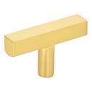 Jeffrey Alexander [845T-BG] Die Cast Zinc Cabinet T-Knob - Dominique Series - Brushed Gold Finish - 2&quot; L