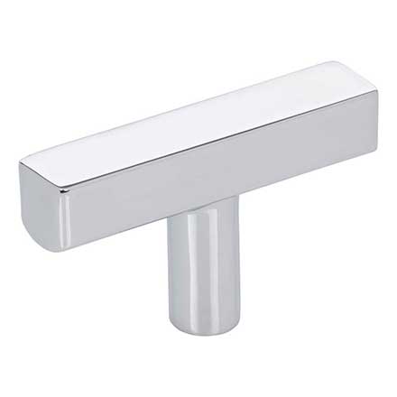 Jeffrey Alexander [845T-PC] Die Cast Zinc Cabinet T-Knob - Dominique Series - Polished Chrome Finish - 2&quot; L