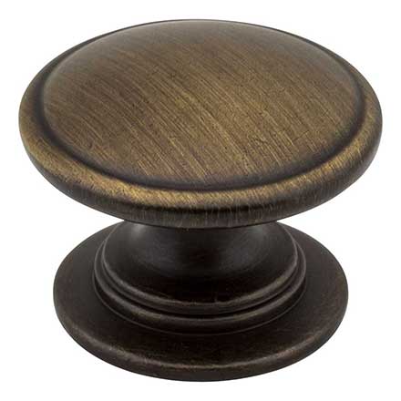 Jeffrey Alexander [3980-ABSB] Die Cast Zinc Cabinet Knob - Durham Series - Antique Brushed Satin Brass Finish - 1 1/4" Dia.