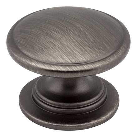 Jeffrey Alexander [3980-BNBDL] Die Cast Zinc Cabinet Knob - Durham Series - Brushed Pewter Finish - 1 1/4" Dia.