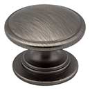 Jeffrey Alexander [3980-BNBDL] Die Cast Zinc Cabinet Knob - Durham Series - Brushed Pewter Finish - 1 1/4&quot; Dia.