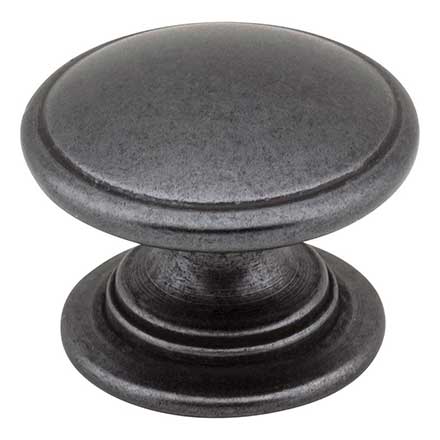 Jeffrey Alexander [3980-DACM] Die Cast Zinc Cabinet Knob - Durham Series - Gun Metal Finish - 1 1/4" Dia.