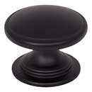 Jeffrey Alexander [3980-MB] Die Cast Zinc Cabinet Knob - Durham Series - Matte Black Finish - 1 1/4" Dia.