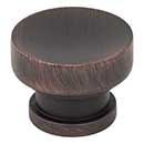 Jeffrey Alexander [484DBAC] Die Cast Zinc Cabinet Knob - Elara Series - Brushed Oil Rubbed Bronze Finish - 1 1/4&quot; Dia.