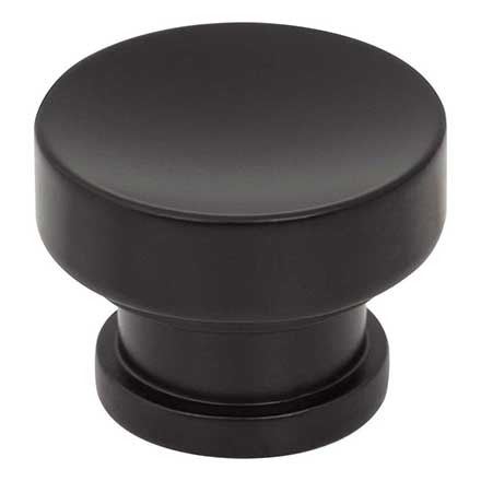 Jeffrey Alexander [484MB] Die Cast Zinc Cabinet Knob - Elara Series - Matte Black Finish - 1 1/4&quot; Dia.