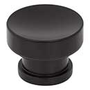 Jeffrey Alexander [484MB] Die Cast Zinc Cabinet Knob - Elara Series - Matte Black Finish - 1 1/4&quot; Dia.