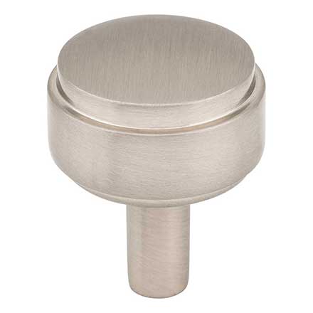 Jeffrey Alexander [885SN] Die Cast Zinc Cabinet Knob - Hayworth Series - Satin Nickel Finish - 1 1/8&quot; Dia.