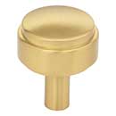 Jeffrey Alexander [885BG] Die Cast Zinc Cabinet Knob - Hayworth Series - Brushed Gold Finish - 1 1/8&quot; Dia.