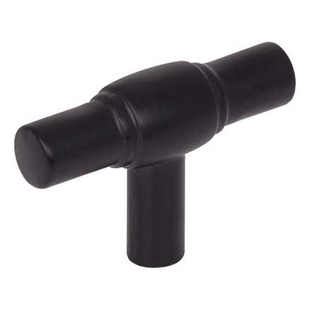 Jeffrey Alexander [885L-MB] Die Cast Zinc Cabinet Knob - Hayworth Series - Matte Black Finish - 2&quot; L