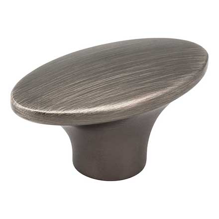 Jeffrey Alexander [650-BNBDL] Die Cast Zinc Cabinet Knob - Hudson Series - Brushed Pewter Finish - 1 7/8&quot; L