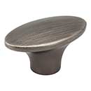 Jeffrey Alexander [650-BNBDL] Die Cast Zinc Cabinet Knob - Hudson Series - Brushed Pewter Finish - 1 7/8" L