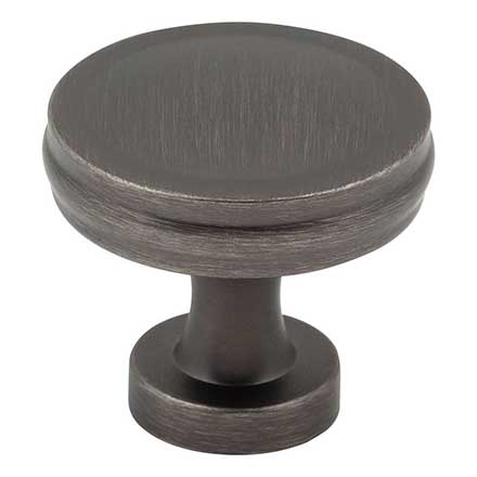 Jeffrey Alexander [132BNBDL] Die Cast Zinc Cabinet Knob - Jules Series - Brushed Pewter Finish - 1 3/8&quot; Sq.