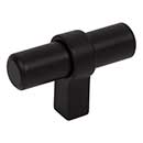 Jeffrey Alexander [51MB] Die Cast Zinc Cabinet T-Knob - Key Grande Series - Matte Black Finish - 2&quot; L