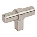 Jeffrey Alexander [51SN] Die Cast Zinc Cabinet T-Knob - Key Grande Series - Satin Nickel Finish - 2&quot; L