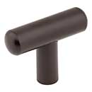 Jeffrey Alexander [48ORB] Plated Steel Cabinet T Knob -  Key Largo Series - Dark Bronze Finish - 1 7/8" L