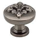 Jeffrey Alexander [218BNBDL] Die Cast Zinc Cabinet Knob - Lafayette Series - Brushed Pewter Finish - 1 3/8&quot; Dia.