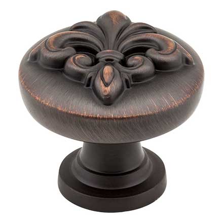 Jeffrey Alexander [218DBAC] Die Cast Zinc Cabinet Knob - Lafayette Series - Brushed Oil Rubbed Bronze Finish - 1 3/8&quot; Dia.