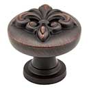 Jeffrey Alexander [218DBAC] Die Cast Zinc Cabinet Knob - Lafayette Series - Brushed Oil Rubbed Bronze Finish - 1 3/8&quot; Dia.