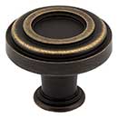 Jeffrey Alexander [317ABSB] Die Cast Zinc Cabinet Knob - Lafayette Series - Antique Brushed Satin Brass Finish - 1 3/8&quot; Dia.