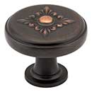 Jeffrey Alexander [417DBAC] Die Cast Zinc Cabinet Knob - Lafayette Series - Brushed Oil Rubbed Bronze Finish - 1 3/8&quot; Dia.
