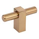 Jeffrey Alexander [478T-SBZ] Die Cast Zinc Cabinet T-Knob - Larkin 1 Series - Satin Bronze Finish - 2 3/8&quot; L