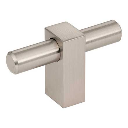 Jeffrey Alexander [478T-SN] Die Cast Zinc Cabinet T-Knob - Larkin 1 Series - Satin Nickel Finish - 2 3/8&quot; L